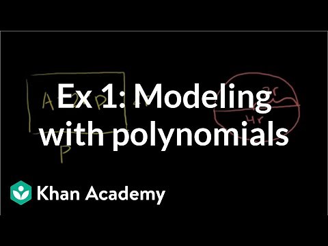 Example 1: Modeling with polynomials | Algebra I | Khan Academy