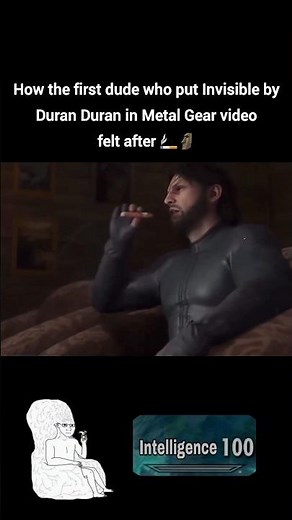 Guy Who Put Invisible by Duran Duran in Metal Gear 🚬🗿 #shorts #gaming #mgs #snakeeater #kojima