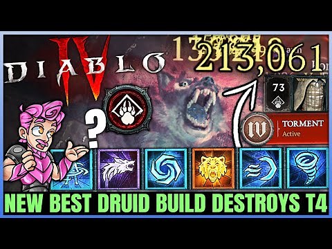 Diablo 4 - New BEST Druid Build is INSANE - Werewolf Legendary is OP - Skills Paragon & Gear Guide!