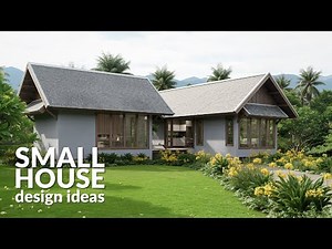 Tropical Small House Design 16x11m | Modern Gable Roof & Garden Oasis 🌴🏡