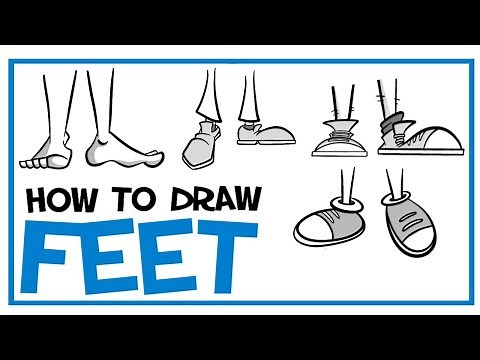 How To Draw Feet & Shoes: CARTOONING 101 #10