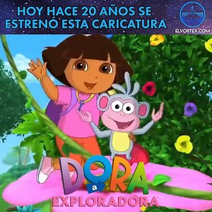 41K views · 517 reactions | #ElDatoVortex aunque no lo parezca, Dora la exploradora cumple 20 años de haber salido por primera vez al aire, un clásico que llegó incluso a la pantalla grande. En hora buena por Dora.  | El Vortex | Facebook