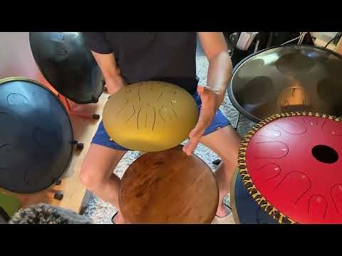 Why and How to play tongue drum with your hands .Amazon tongue drums. Mallets option. And more!