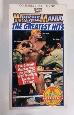 Official WWF Coliseum Video Wrestlemania The Greatest Hits VHS Tape Tested | eBay