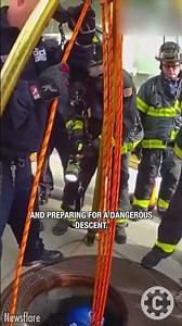 Dramatic Bodycam Footage: Worker Saved from 30ft Manhole Fall