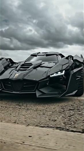 Threw the Bat Emblem… It Built a Batmobile 😳🦇 #ai #automobile #aivideo