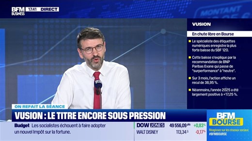 Vusion : le titre sous pression