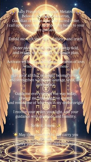 🙏 Daily Prayer to Archangel Metatron 🙏