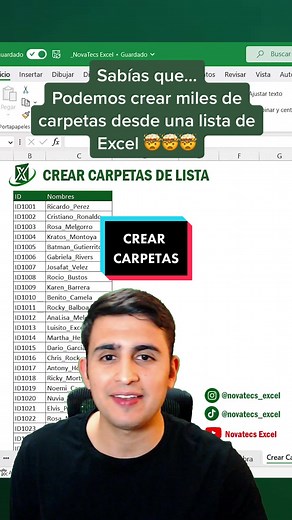 Trucazo 🪄 Crear carpetas desde #Excel 🤩