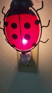 Colorful Metal and Glass LADYBUG Night Light - Etsy UK