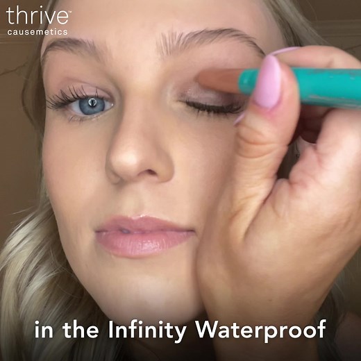 1.3K reactions · 109 shares | Introducing our Infinity Waterproof Eyeshadow Stick. Oh-so-easy swipeable waterproof shadow. The creamy, easy-to-use formula won’t wipe away until you want it to. | Thrive Causemetics | Facebook