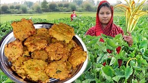 1.3M views · 31K reactions | Kochu Fuler Pakora Traditional Village Food delicious recipe(Arum Flower Pakora) | | Popi kitchen | Facebook
