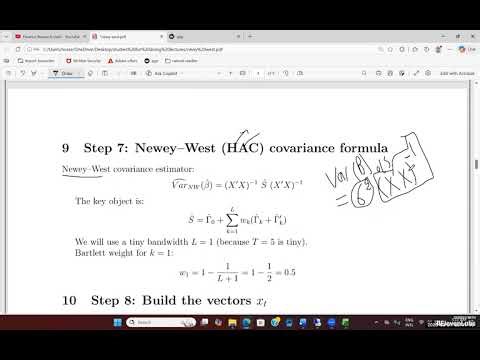 Newey–West HAC Standard Errors Explained