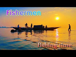 Jamuna River Fishing at Sunrise | Real Life of Bangladeshi Fishermen | Drone + Boat Footage”