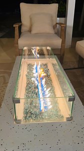 88K views · 2.6K reactions | Friends in town and it’s finally cool enough to turn on the fire pit table. Love it | Lisa Robertson | Facebook