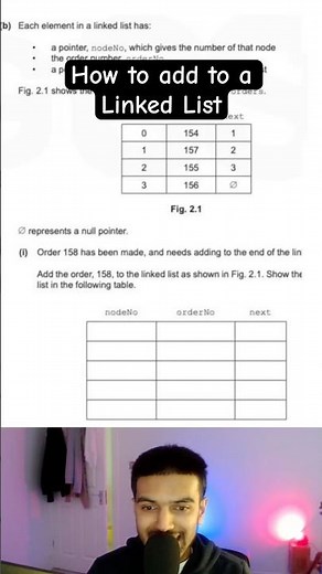 How to add to a Linked List - OCR A Level Computer Science #computerscience #alevel