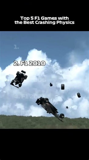 Top 5 F1 Games with the Best Crashing Physics #f1 #formula1