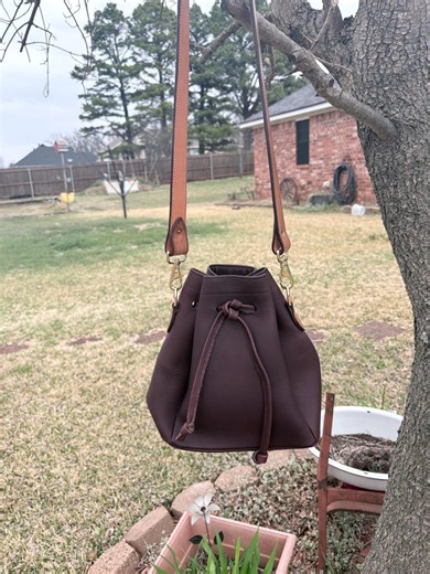Hand Made Genuine Leather Draw String Purse - Etsy