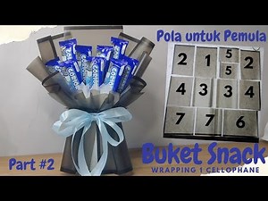 Hanya pakai 1 kertas Cellophane Buket Snack bisa Gembul, Pola mudah untuk Pemula | Hemat Budget