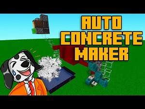 How to make a minecraft concrete farm