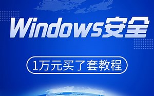 Windows网络安全教程，1万元买了套教程