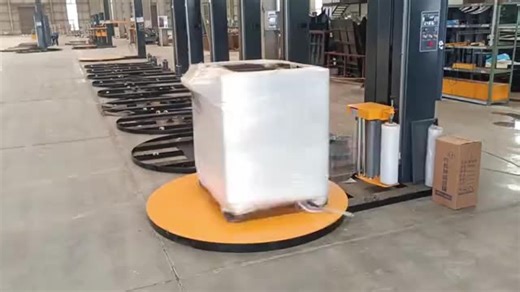 New Automatic Pallet Wrap Machine Pallet Wrapper 2000 kg Pallet Stretch Film Wrapping Machine