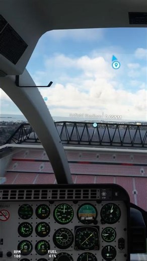 Smoothest Heli Landing at Anfield in MSFS2020 🚁⚽️