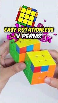 Easy Rotationless V Perms #speedcubing #moyuculture ‪@MoYuCubeOfficial‬