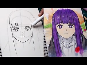 How To Draw Fern Step By Step | ANATOMY FOR BEGINNERS ~ Frieren