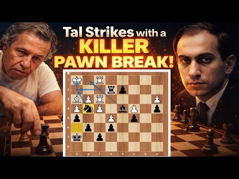 Tal Unleashes a Ruthless Central Break That Forces a Beautiful and Inevitable Mate