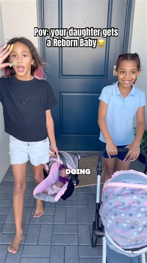 Daughter gets Reborn Baby then THIS HAPPENS😂😭🥴 #dlafam #shorts #londyn
