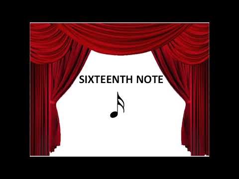 Sixteenth Note and Beamed Sixteenth Notes