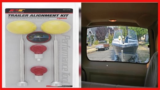 2-in-1 Magnetic Trailer Alignment Kit - Easy Hitching for Day and Night Use