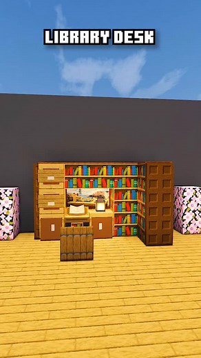 1.5K views | Library Desk Build ✨ . . . #minecraft #minecraftreels #minecraftbuilds #minecraftideas #minecraftinterior #minecraftdesign #minecraftsecrets #mcbuilds #minecraftcreations #gamingreels #minecraftshorts #minecraftaesthetic #minecraftcommunity | Hobber BOT | Facebook
