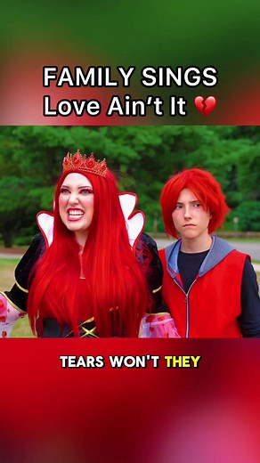 Family Sings Love Ain't It Cover | Descendants | Red Queen of Hearts