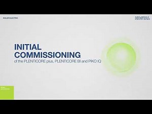 PLENTICORE and PIKO IQ: Initial commissioning