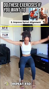 Chair workout for lower pain in 3 moves 🔥 #backpainrelief #coreworkout