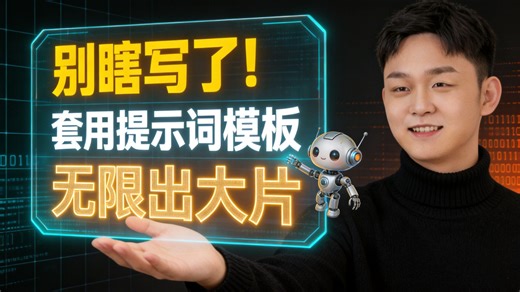 别瞎写了！套用这个万能提示词模板，无限出大片【包含图像视频流程】