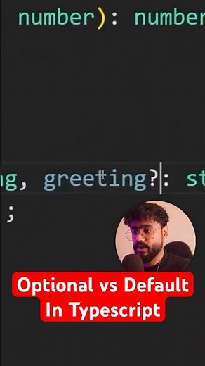 Optional vs Default Parameters in Typescript