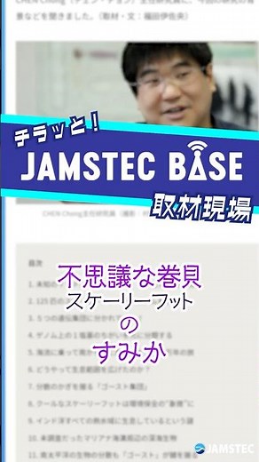 取材の裏側✨鉄のうろこをもつ巻貝からわかる歴史!?
