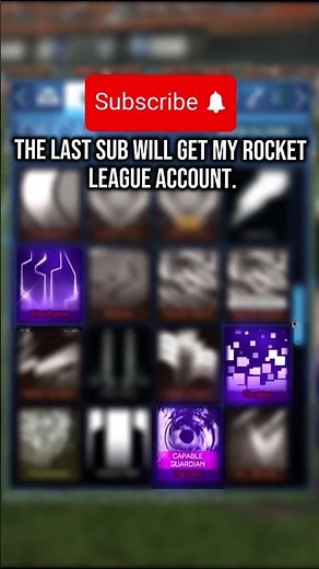 The LAST sub gets my whole Rocket League account! #RocketLeague #RocketLeagueLocker #Gaming