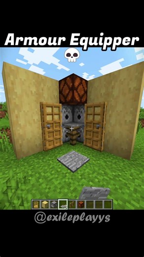 Minecraft Auto Equipper💀(Matadora) #minecraft #shorts