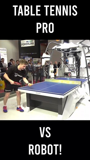 This table tennis robot would beat 99.9% of the world's population 👀🤖 #tabletennis #pingpong