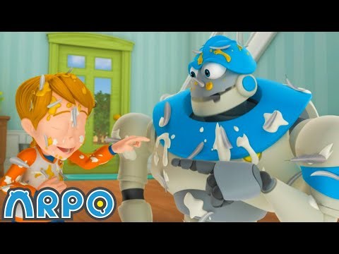 Arpo & Joey's Prank War🤣ARPO the Robot Full Episodes | Season 1 Episode 43-44 | Funny Kids Cartoons