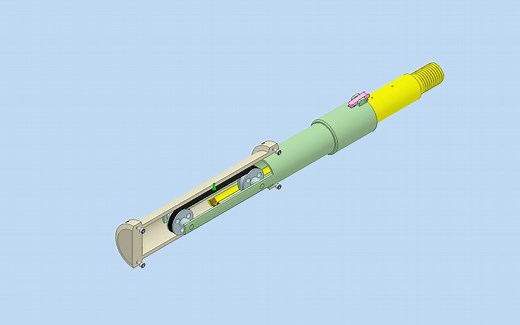 一种皮带驱动的伸缩杆机构，一起看看吧