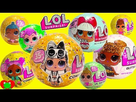 Genie Compares LOL Surprise Series 1, 2, 3 Confetti Pop Glitter and Lil Sisters RARE Find