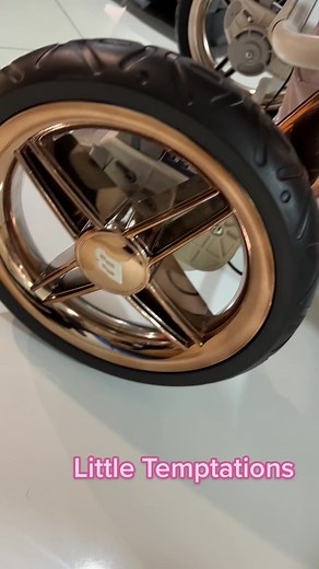 Name the pram and colour? 💖 #pram #pinkshimmer #sopretty #babystore ##canyouguessit