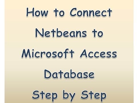 How to Connect Netbeans to Microsoft Access Database by Kindson