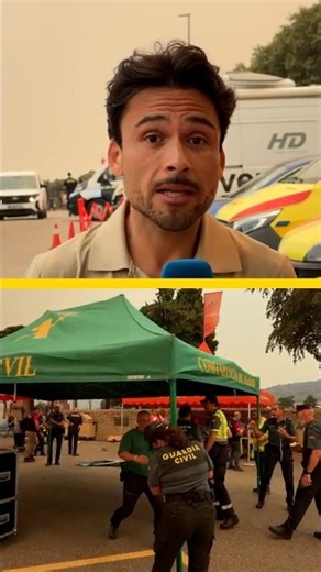 Relocation of the command post from Cenicientos to Navalcarnero due to the wildfire in Ávila #shorts