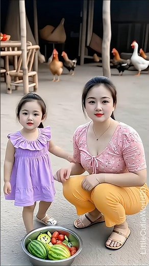 Beautiful Mom Shares Baby Bump with Cute Child in the Yard